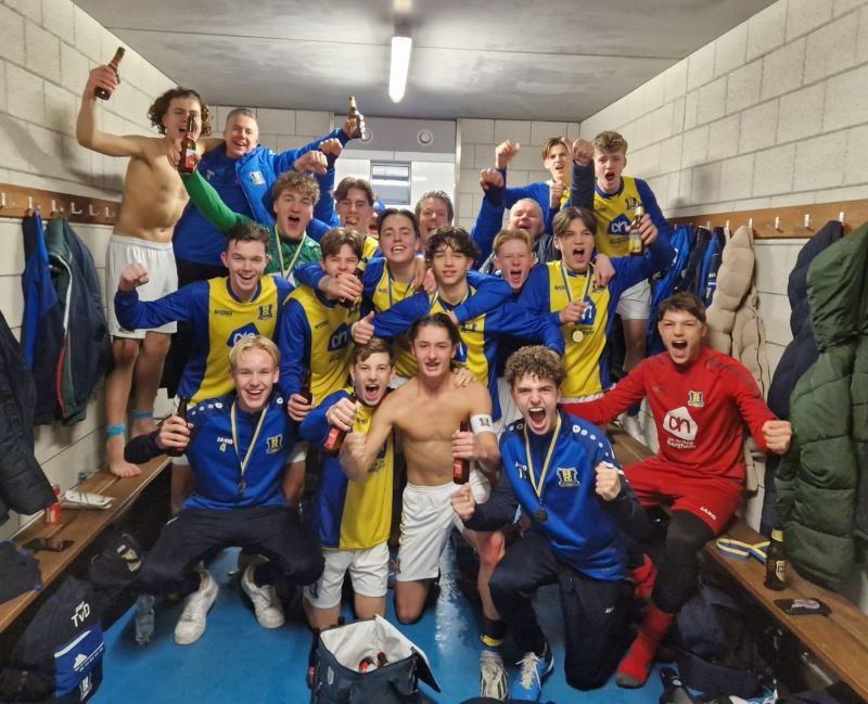 Berghem Sport jo17-1 is kampioen, ze wonnen de kampioenswedstrijd!