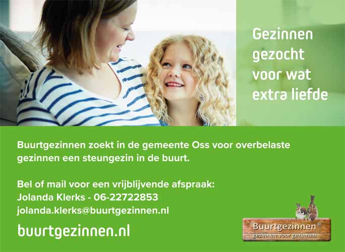 Gezinnen gezocht voor wat extra liefde