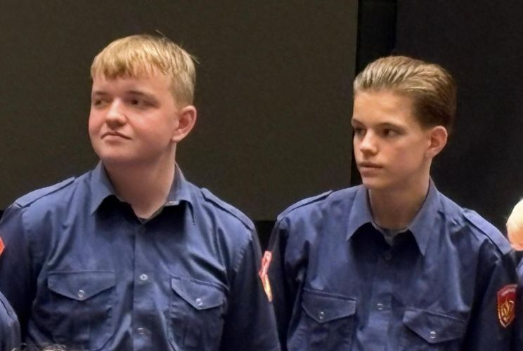 SP kinderlintje voor jonge helden Vic en Theije uit Berghem