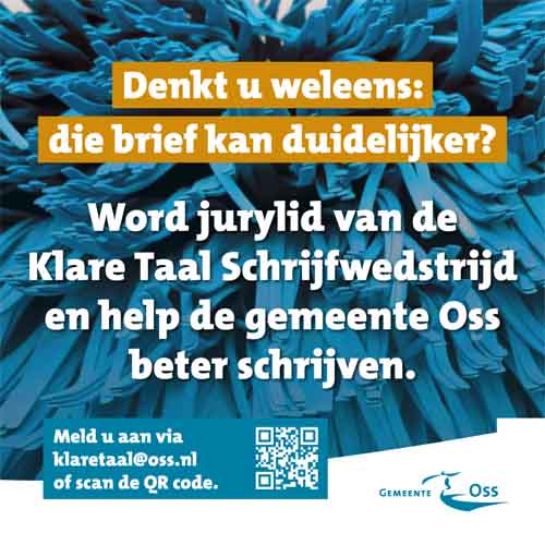 Word jurylid van schrijfwedstrijd Klare Taal