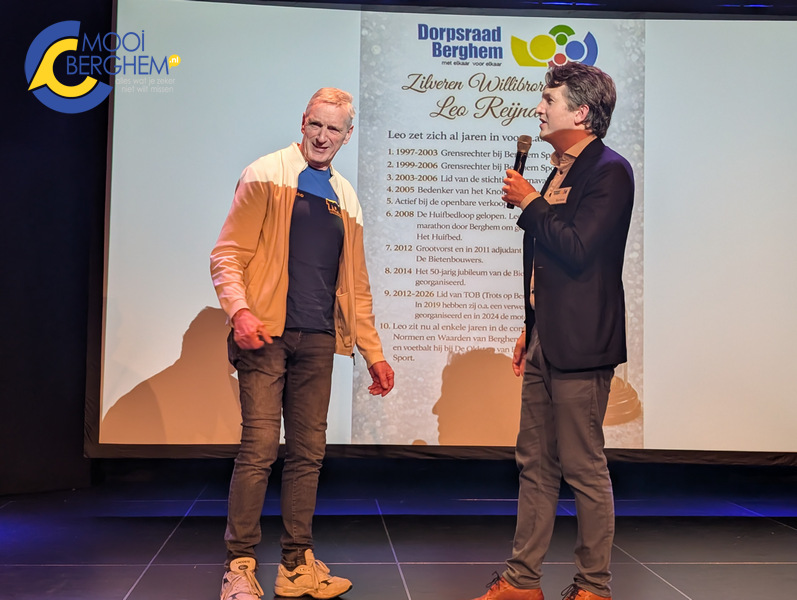 Vlotte nieuwjaarsreceptie Dorpsraad Berghem met uitreiking Zilveren Willibrordus