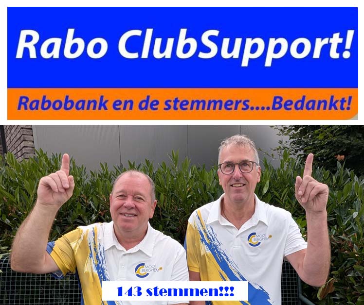 143 stemmen voor Mooiberghem bij Rabo ClubSupport