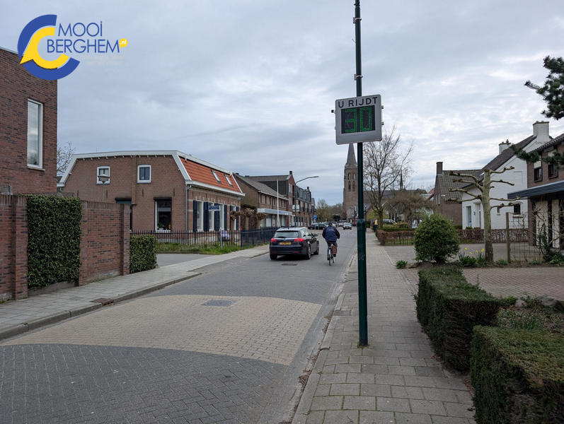 Snelheidsmeters geplaatst op ‘racebaan’ in Berghem