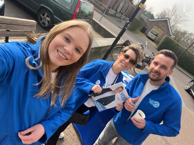 Blauwe brigade van VDG actief in Berghem