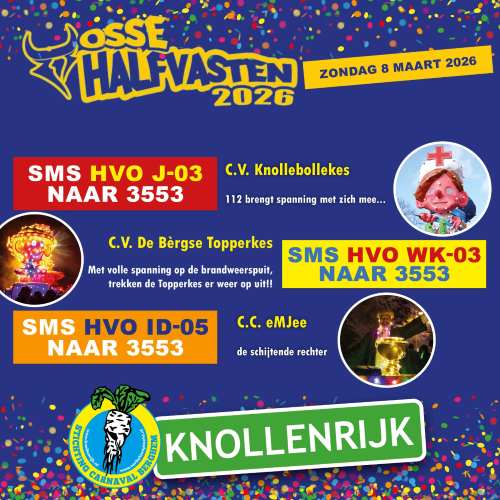 Carnavalsgroepen uit het knollenrijk doen mee met Halfvastenoptocht in Oss