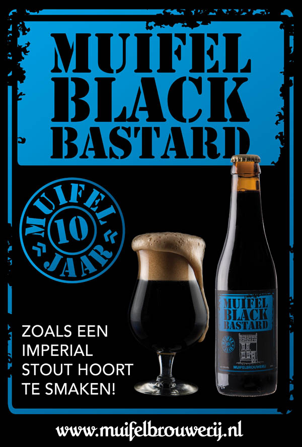 MUIFEL144 POSTER BLACK BASTERD A3