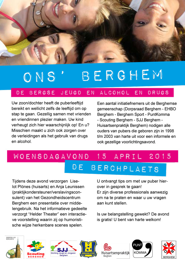 Mooiberghem Nl Morgen Infoavond Over Bergse Jeugd En Alcohol En Drugs